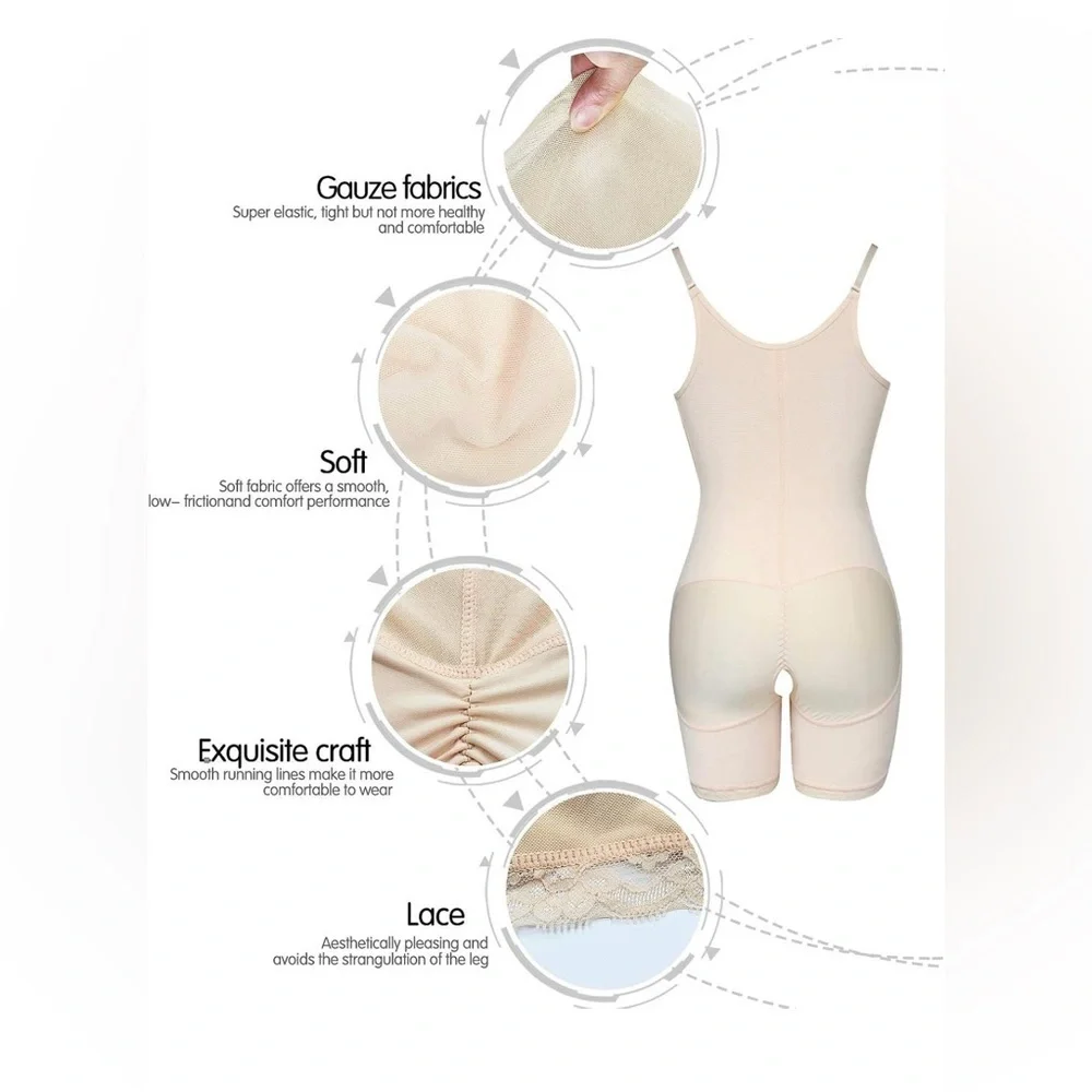 Women Full Body Shaper Tummy Control Seamless Slimming Shapewear Bodysuit